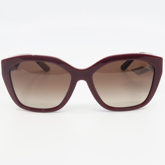 B 4261 3835/13 Burberry Burgundy/ Brown Gradient Sunglasses 57mm with case - Picture 2 of 6